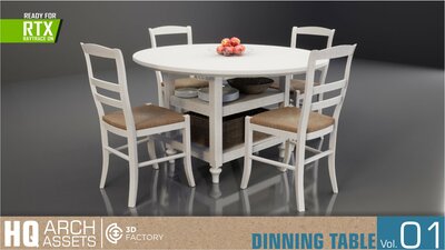 HQ Arch Assets / Dining TableVol.1 