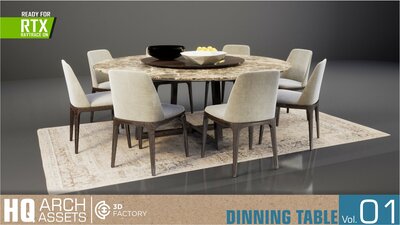 HQ Arch Assets / Dining TableVol.1 