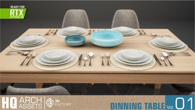 HQ Arch Assets / Dining TableVol.1 