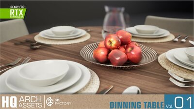 HQ Arch Assets / Dining TableVol.1 