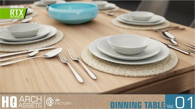 HQ Arch Assets / Dining TableVol.1 