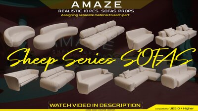 Sofas Realistic Prop Set 1 (Sheep Series) 