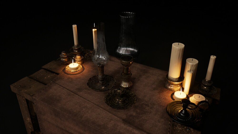 Gothic Antique Lamp v.01 