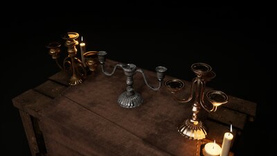 Gothic Antique Lamp v.01 