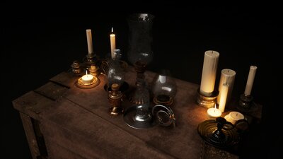 Gothic Antique Lamp v.01 