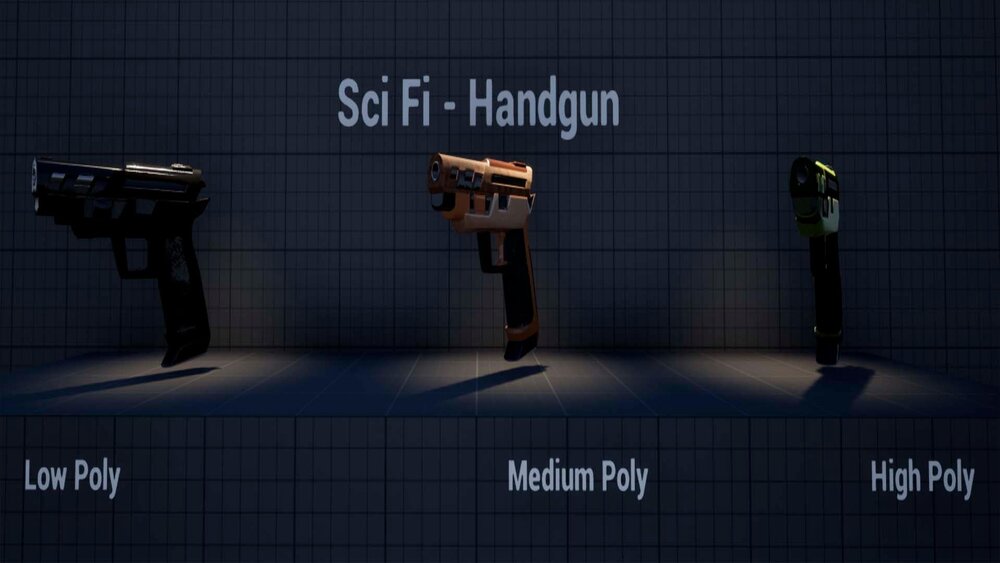 SciFi Gun Vol-1 Handgun 