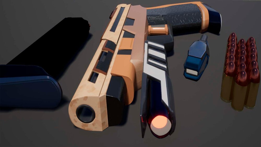 SciFi Gun Vol-1 Handgun 