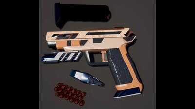 SciFi Gun Vol-1 Handgun 