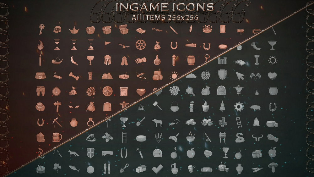 300+ Medieval GUI icons (+ bonus content) 