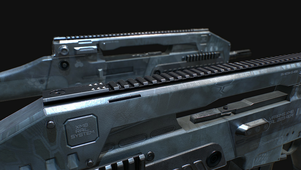 Animated XM8 Assault Rifle FPS Weapons Pack 