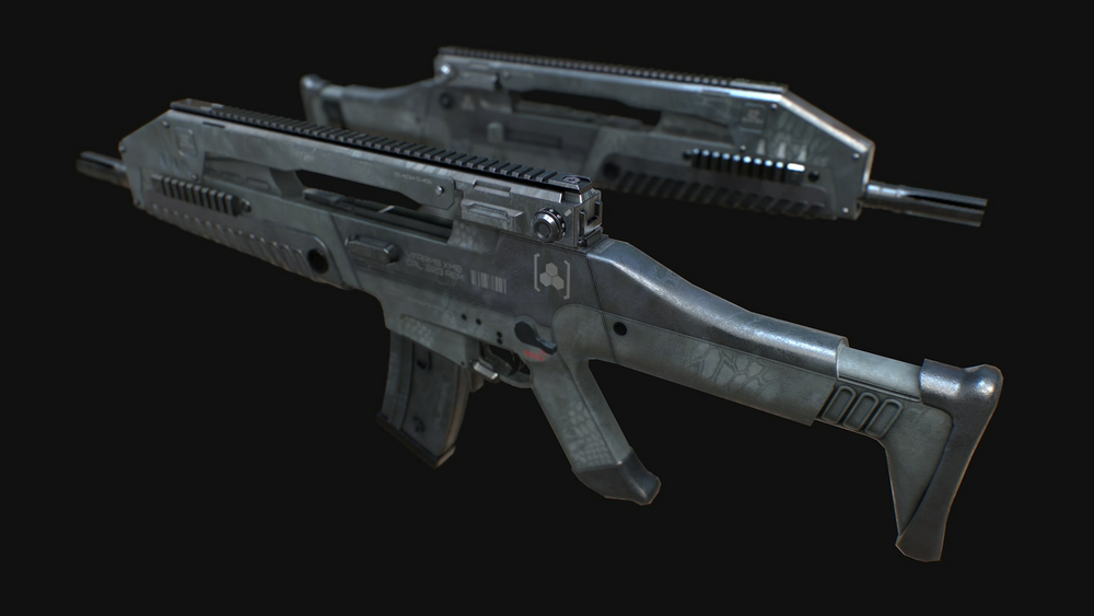 Animated XM8 Assault Rifle FPS Weapons Pack 