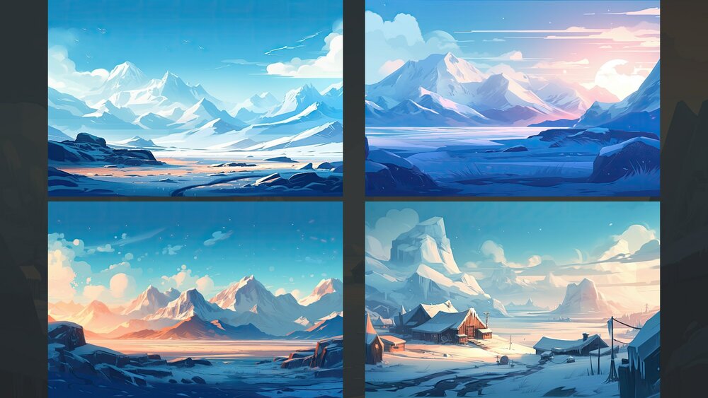 BACKGROUND - Stylized Landscape 01 