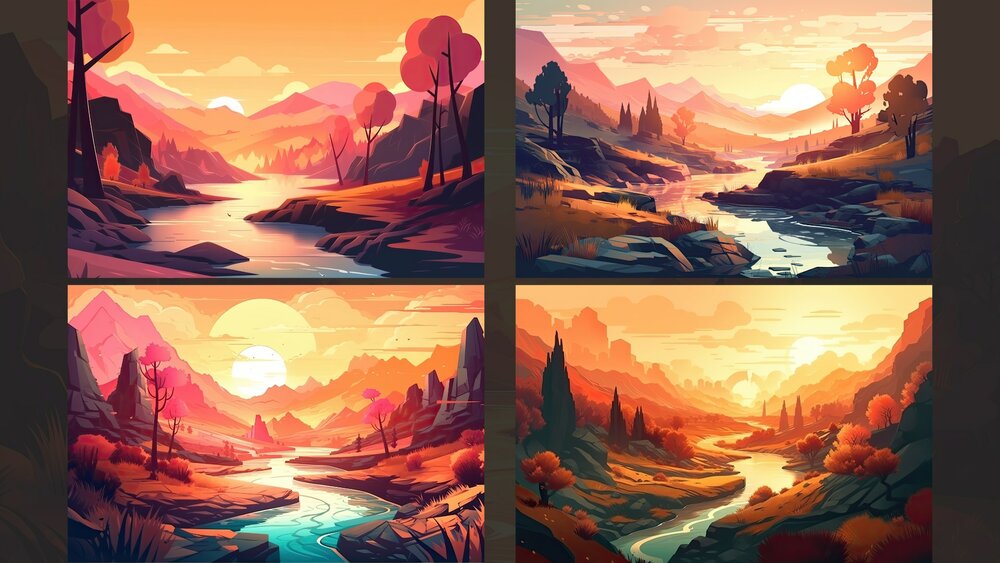 BACKGROUND - Stylized Landscape 01 