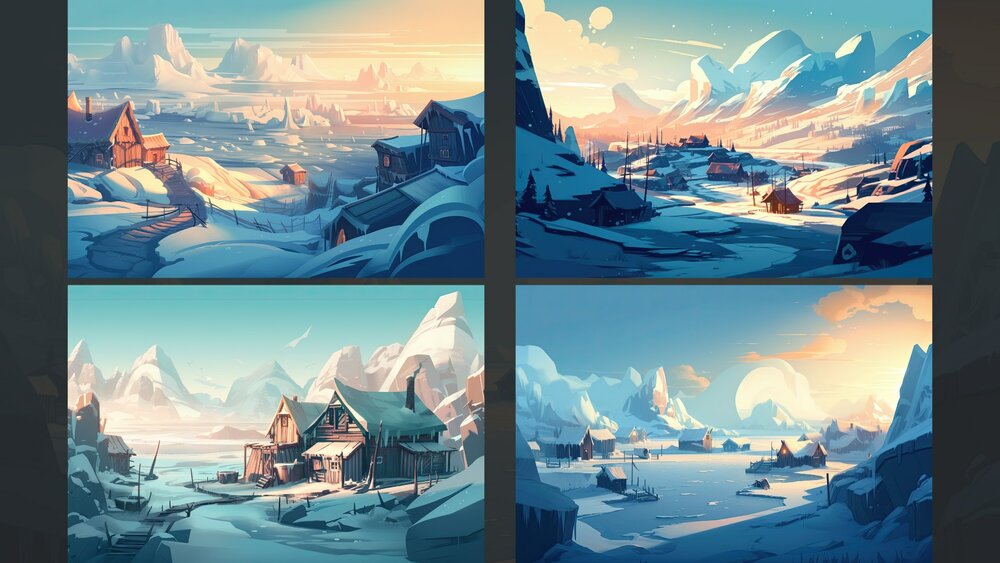 BACKGROUND - Stylized Landscape 01 