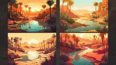 BACKGROUND - Stylized Landscape 01 