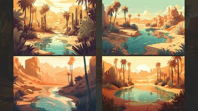 BACKGROUND - Stylized Landscape 01 