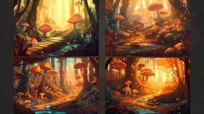 BACKGROUND - Stylized Landscape 01 