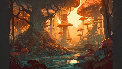 BACKGROUND - Stylized Landscape 01 