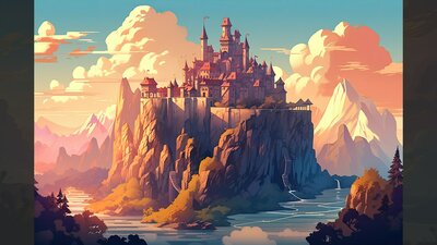 BACKGROUND - Stylized Landscape 01 