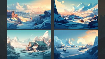 BACKGROUND - Stylized Landscape 01 