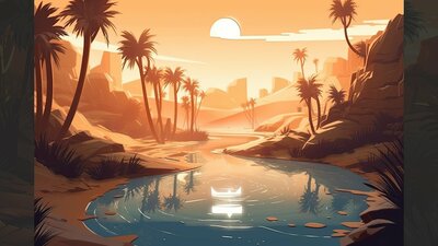 BACKGROUND - Stylized Landscape 01 