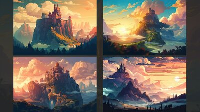 BACKGROUND - Stylized Landscape 01 