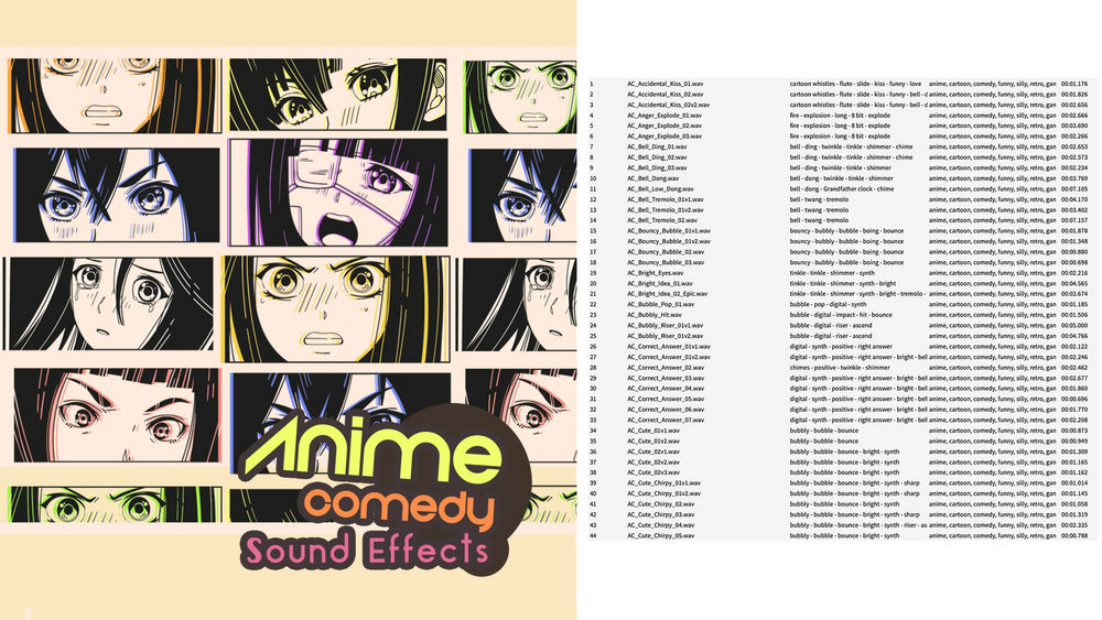 Anime Comedy Sound Effects Pack 