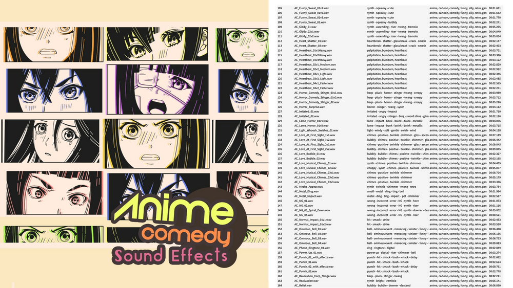 Anime Comedy Sound Effects Pack 