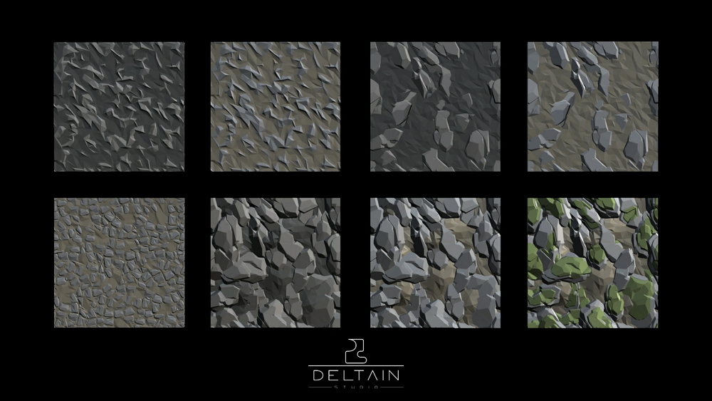 LowPoly Rock Texture 