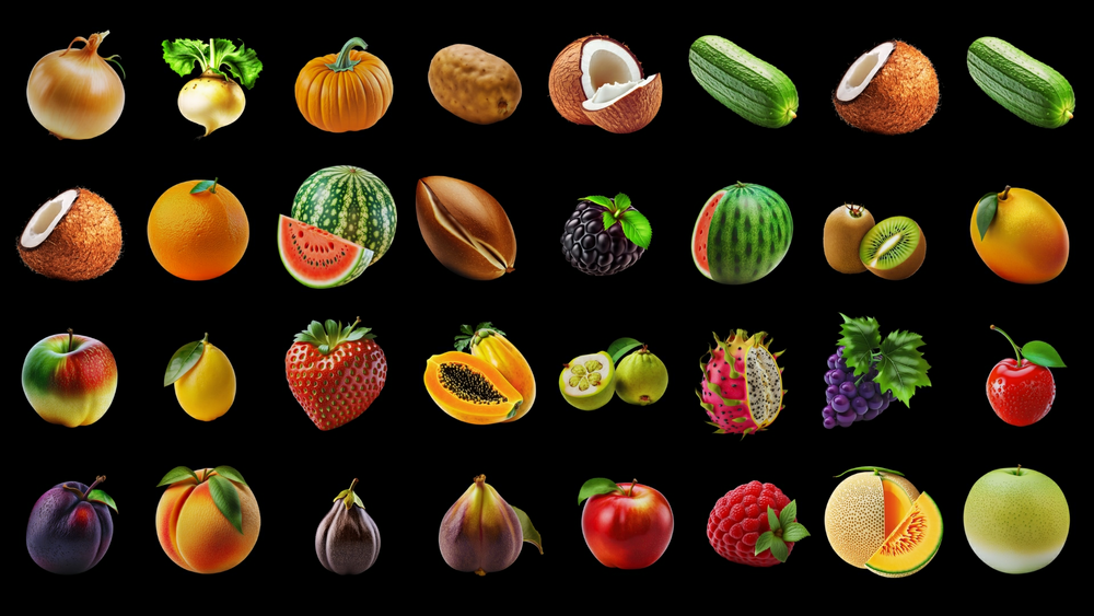 Fruit And Vegetables - Icons 