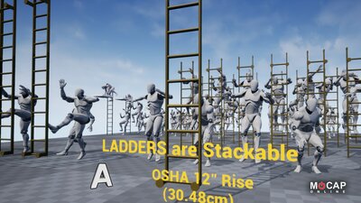 Ladder OSHA 12 - Mocap Pack 