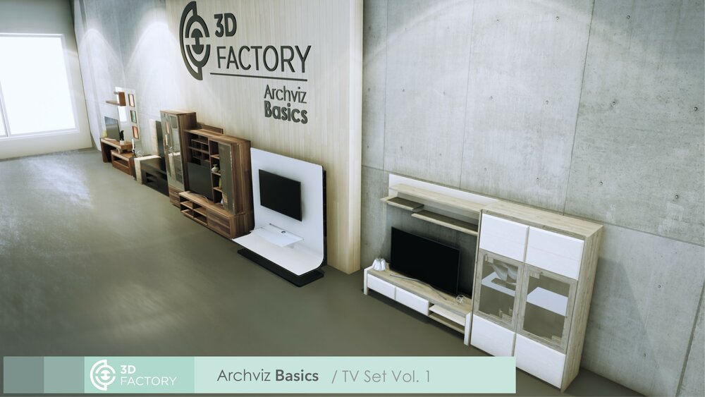 ArchViz Basics - Tv Set - Pack Vol.1 