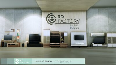 ArchViz Basics - Tv Set - Pack Vol.1 