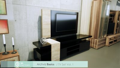 ArchViz Basics - Tv Set - Pack Vol.1 