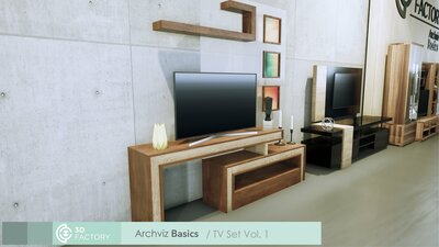 ArchViz Basics - Tv Set - Pack Vol.1 