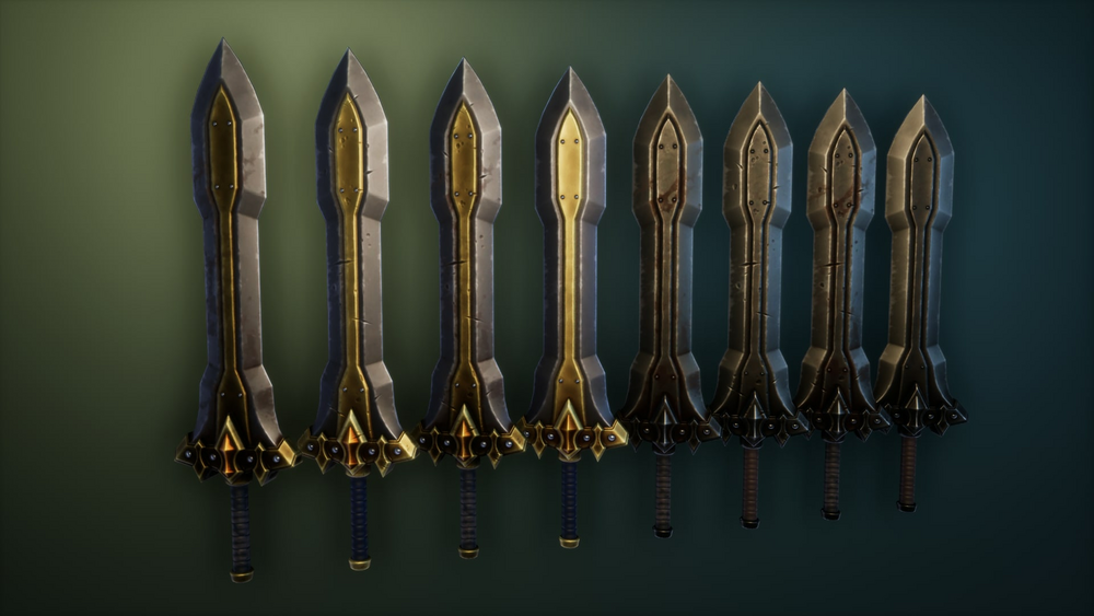 Stylized Knight's Weapons 