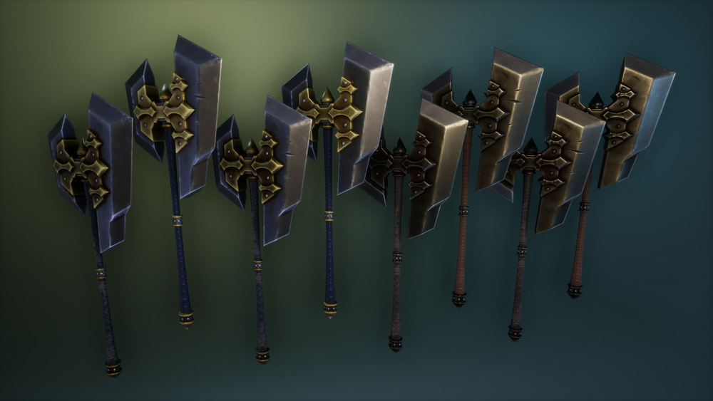 Stylized Knight's Weapons 