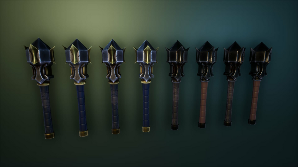 Stylized Knight's Weapons 