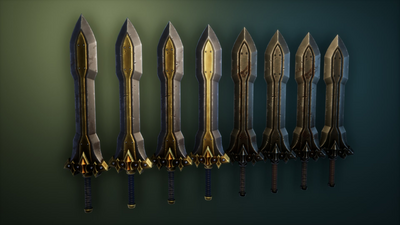 Stylized Knight's Weapons 