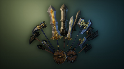 Stylized Knight's Weapons 