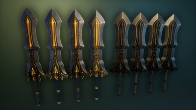 Stylized Knight's Weapons 