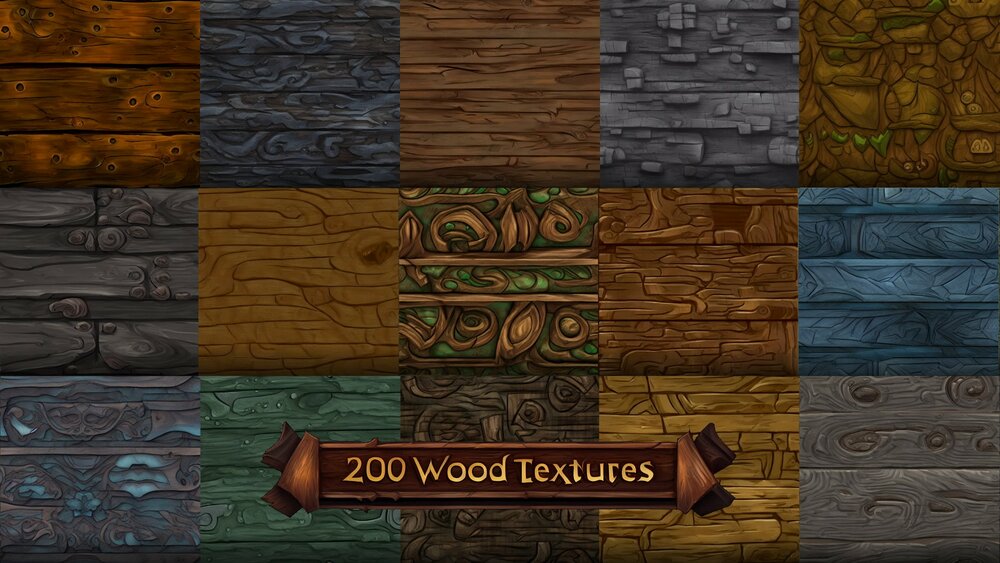 200 wooden textures 