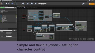 Advanced virtual joystick widget 