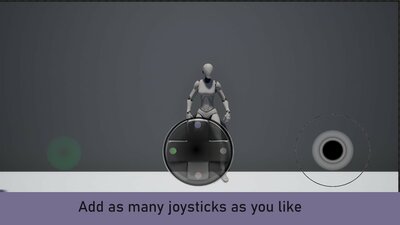 Advanced virtual joystick widget 