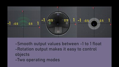 Advanced virtual joystick widget 