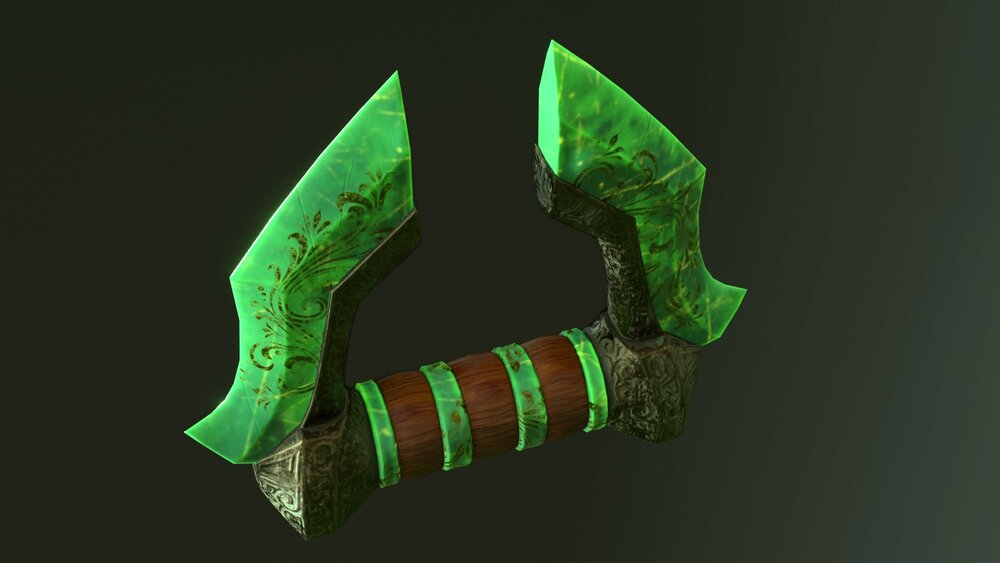 Fantasy Jade Weapon Set 