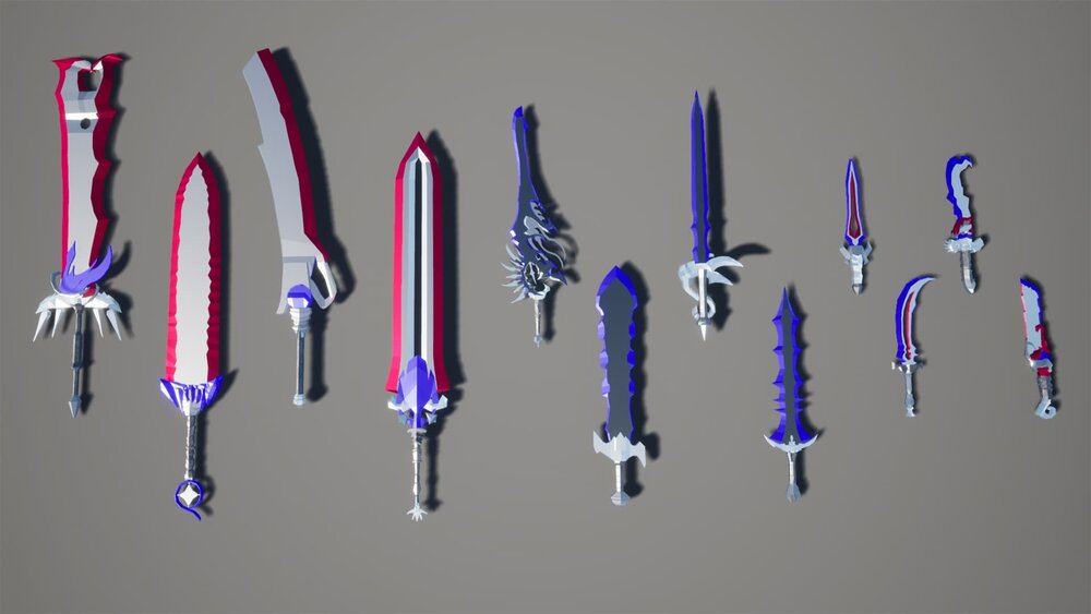 Low Poly Swords Pack 