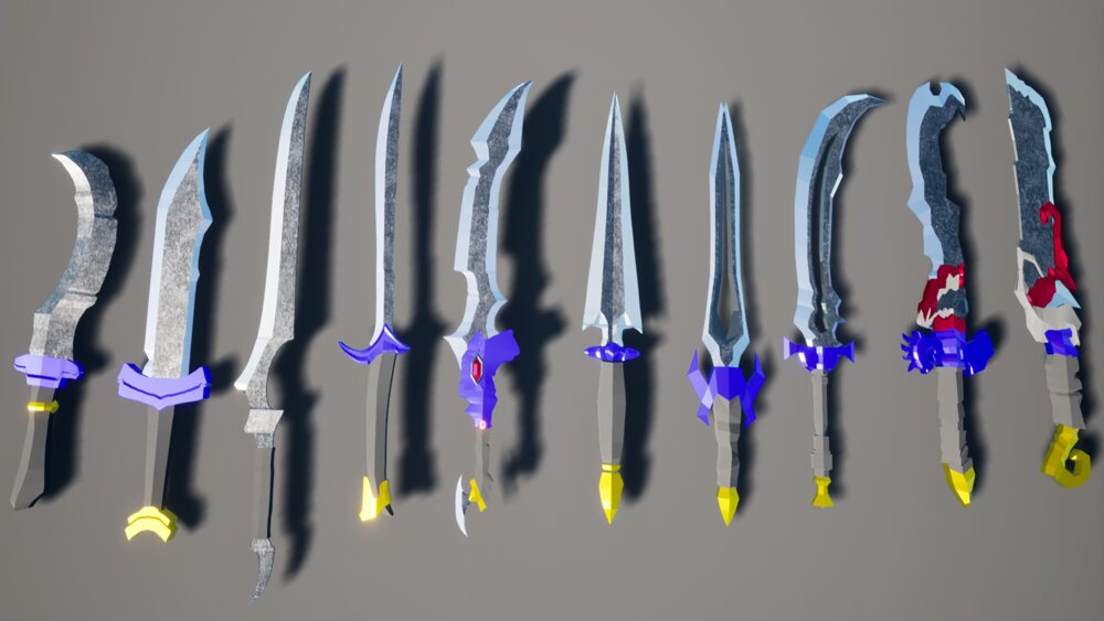 Low Poly Swords Pack 