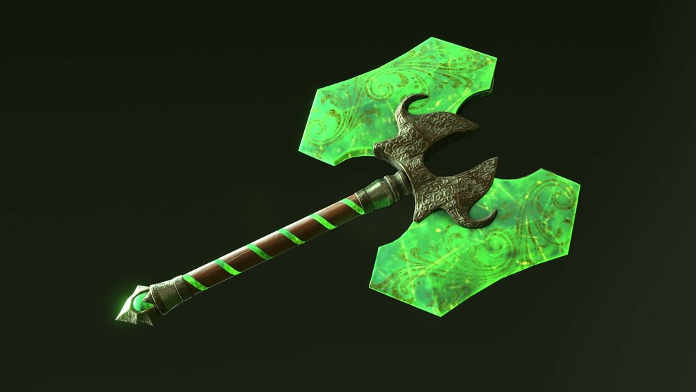 Fantasy Jade Weapon Set 