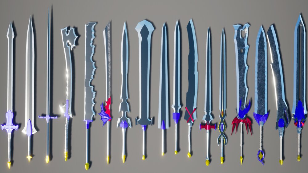 Low Poly Swords Pack 